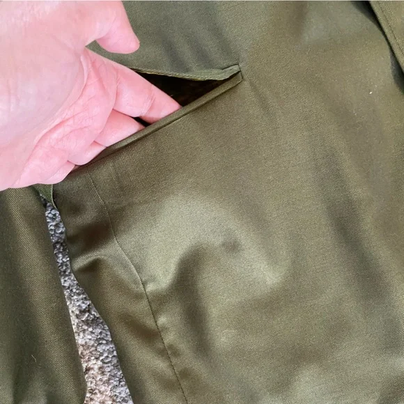 Vintage Lasso Western Jacket, 44R, Olive Green, Wool & Silk, 70s, Retro, Cowboy - Picture 10 of 10